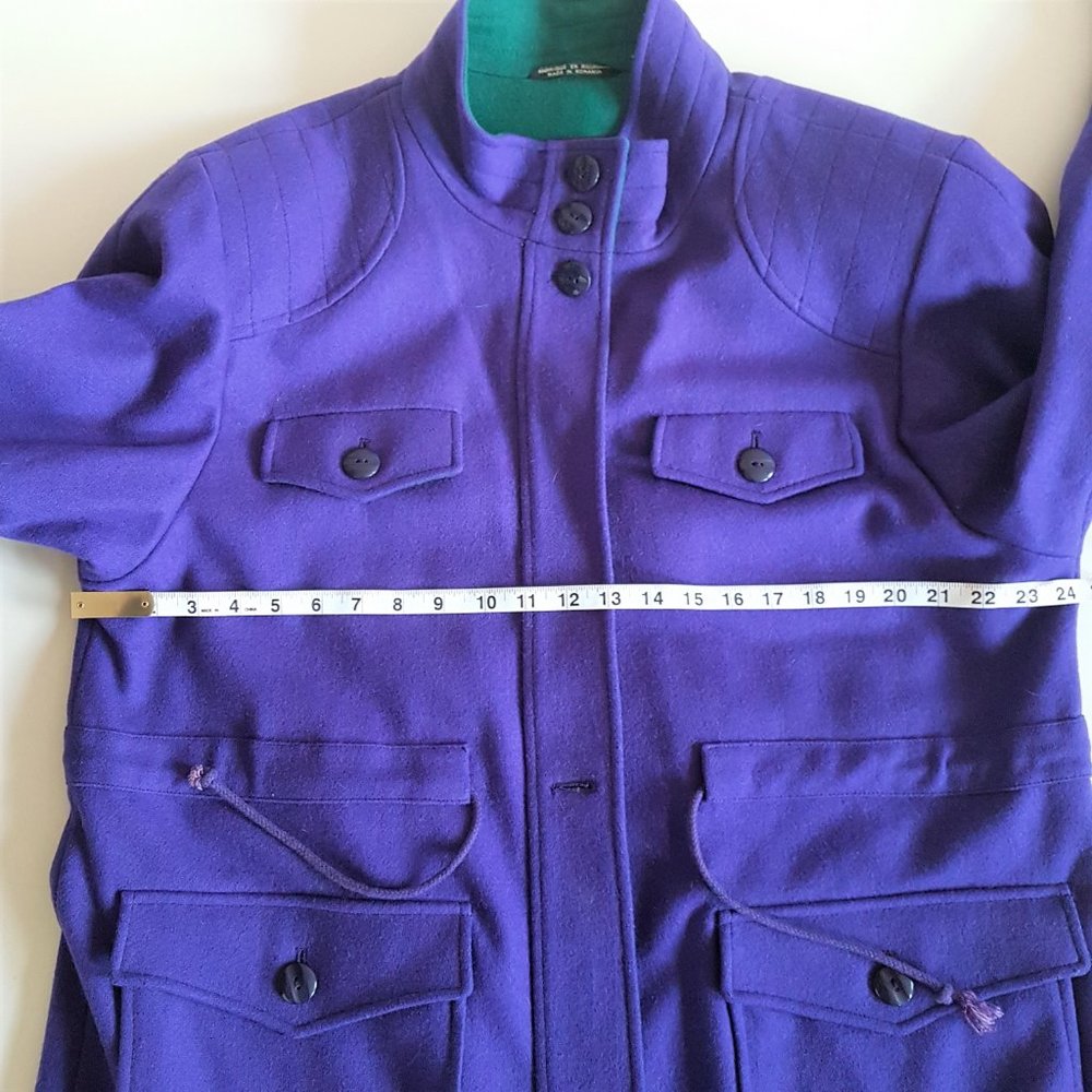 80s 90s Tradition Sears wool blend purple jacket. - Picture 15 of 15